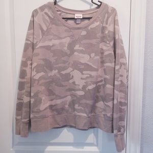 Mossimo tan camo sweatshirt